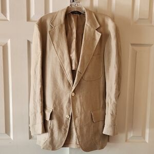 Vintage 80s Polo by Ralph Lauren "Blue Label" Linen Blazer